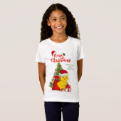 Kleines Baby Chicken Weihnachten T-Shirt (Vorne ganz)