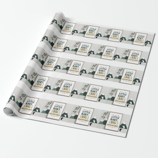 Kleines Baby groß Geschenkpapier (Ungerollt)