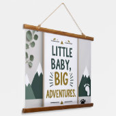 Kleines Baby groß Wandteppich Mit Holzrahmen (Gewinkelt)
