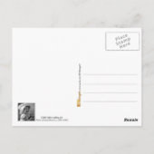 Kleines Bäckermädchen isst Pie Postkarte (Rückseite)