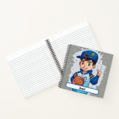 Kleines Baller Notebook mit individueller Nametag Notizblock (Innenseite)