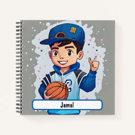 Kleines Baller Notebook mit individueller Nametag Notizblock