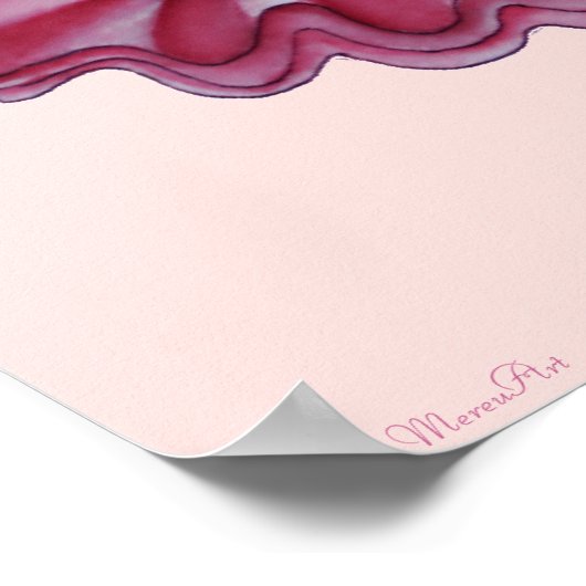 Kleines Ballerina Elephant Poster für Kinder (Ecke)