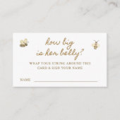 Kleines Bee Baby Shower Bly Game Begleitkarte (Vorderseite)