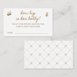 Kleines Bee Baby Shower Bly Game Begleitkarte