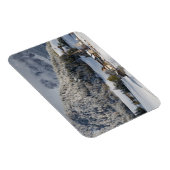 Kleines Bergdorf im Schneeeckmagnet Magnet (Rechte Seite)