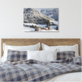Kleines Bergdorf in der Leinwand Schnee (Insitu (Schlafzimmer))