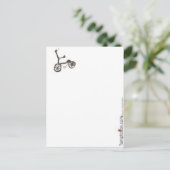 Kleines Bike Postkarte (Stehend Vorderseite)