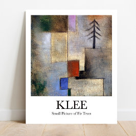 Kleines Bild von den Bäumen von Paul Klee Poster