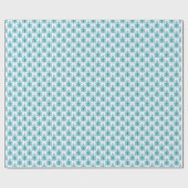 Kleines Blatt in Grün und Aqua Geschenkpapier (Flach)