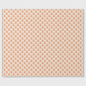 Kleines Blatt in Rosa und Orange Geschenkpapier (Flach)