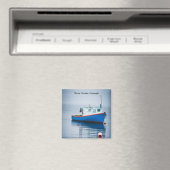 Kleines Blaues Fischerboot Magnet (In Situ (Geschirrspüler))