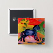 Kleines blaues Horse, 1912 Button (Vorne & Hinten)