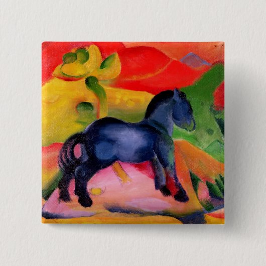 Kleines blaues Horse, 1912 Button (Vorderseite)