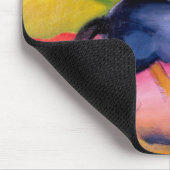 Kleines blaues Horse, 1912 Mousepad (Ecke)