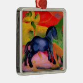 Kleines blaues Horse, 1912 Silbernes Ornament (Rechts)