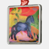 Kleines blaues Horse, 1912 Silbernes Ornament (Links)
