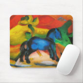 Kleines blaues Pferd Mousepad (Mit Mouse)