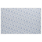 Kleines blaues Vogelfliegen, Sitzen, Stoff (Yard (91,4 cm))