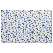 Kleines blaues Vogelfliegen, Sitzen, Stoff (Fat Quarter (45,7 x 55,9 cm))