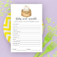 Kleines blödes Baby Word Scramble Game