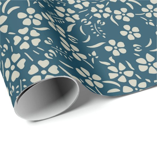 Kleines BlumenPackpapier Geschenkpapier (Rolleneckpunkt)