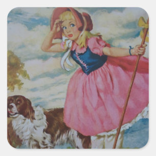 Kleines BO piepen Quadratischer Aufkleber