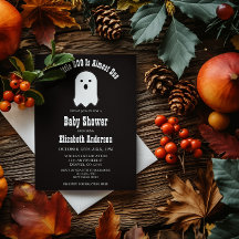 Kleines BOO auf dem Weg Halloween-Geist-Baby-Dusch