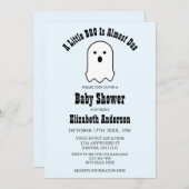 Kleines BOO auf dem Weg Halloween-Geist-Baby-Dusch Einladung (Vorne/Hinten)