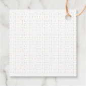 kleines Boot fast danke Ihnen Baby Dusche Geschenkanhänger (Rückseite)