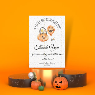 kleines Boot, halloween baby Dusche danke Karte