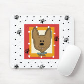 Kleines Brown-Hündchen Mousepad (Mit Mouse)