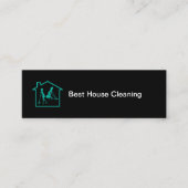 Kleines Budget House Reinigung Business Cards Mini Visitenkarte (Vorderseite)