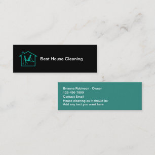 Kleines Budget House Reinigung Business Cards Mini Visitenkarte