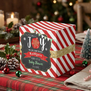 "Kleines Bündel Freude" Weihnachts-Baby-Party Geschenkschachtel