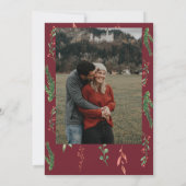 Kleines Bündel JOY Ultrasound Xmas Babydusche Einladung (Rückseite)