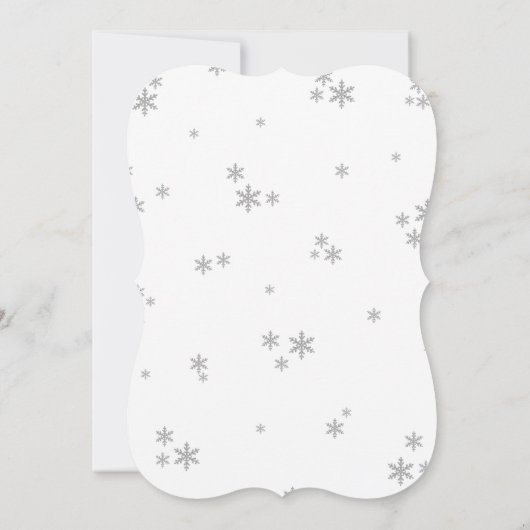 Kleines Bündel von freudlicher Weihnachtsdusche Einladung (Rückseite)