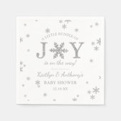 Kleines Bündel von freudlicher Weihnachtsdusche Serviette (Vorderseite)