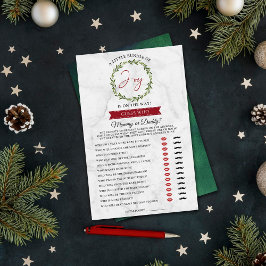 Kleines Bündel von fröhlichem Weihnachtsduschenspi