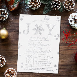 Kleines Bündel von fröhlicher Weihnachtsdusche ech Folieneinladung