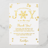 Kleines Bündel von fröhlicher Weihnachtsdusche ech Folieneinladung (Vorderseite)