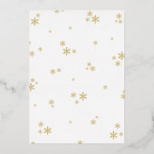 Kleines Bündel von fröhlicher Weihnachtsdusche ech Folieneinladung (Rückseite)