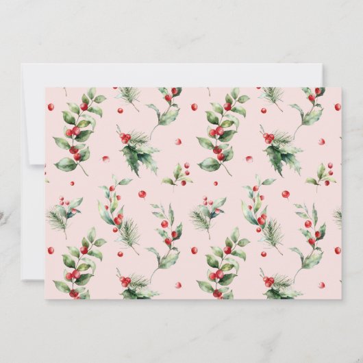 Kleines Bündel von Joy Birds Pink Girl Baby Dusche Einladung (Rückseite)