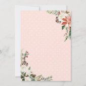 Kleines Bündel von JOY Poinsettia Blumenspülung Einladung (Rückseite)