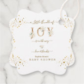 Kleines Bündel von Joy White Gold Blumendusche Geschenkanhänger (Rückseite)