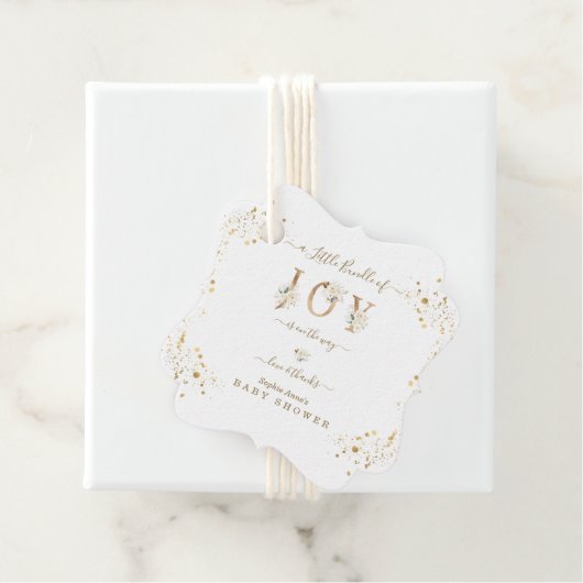 Kleines Bündel von Joy White Gold Blumendusche Geschenkanhänger (Beispiel)