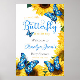 Kleines Butterfly Baby Duschcenter Sonnenblume Poster