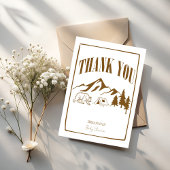 Kleines Camper Abenteuer Boho Babydusche Dankeskarte