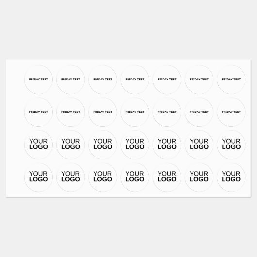 Kleines Circle Closing Label Etiketten (Blatt)