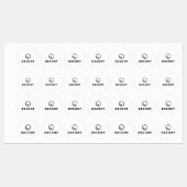 Kleines Circle Closing Label Etiketten (Blatt)